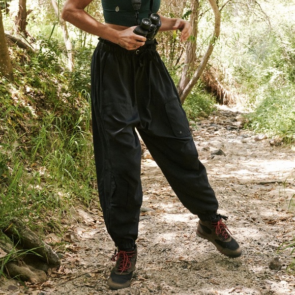 FP Movement by Free People Pants - FP Movement by Free People Black Cargo Track Joggers